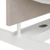 Akoestische tussenwand t.b.v. duo XFB3 met zwart (Z) aluminium kader (5 cm dik) 180x70 cm incl. magneet set wit t.b.v. montage 71649