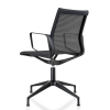 Design vergaderstoel in mesh zwart, zwart frame 70418