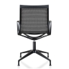 Design vergaderstoel in mesh zwart, zwart frame 70419