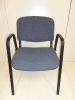 Bezoekersstoel ISO Grijs met armleuningen 57708