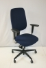 Ergonomische bureaustoel Osmoz Typer 1 (Dauphine) donkerblauw 56537