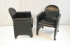 Clubzetels in zwart leder 56567