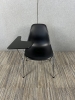 Vitra Eames DSS Plastic Chair Zwart met werkbord 58289