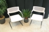 Bezoekersstoel Vitra Visavis Wit leder (2e hands) 59221