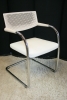 Bezoekersstoel Vitra Visavis Wit leder (2e hands) 59223