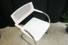Bezoekersstoel Vitra Visavis Wit leder (2e hands) 59224