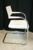 Bezoekersstoel Vitra Visavis Wit leder (2e hands) 59225