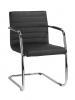 VERGADERSTOEL MODEL "CUBE" ZWART PU 10463