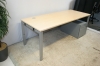 Bureau Grahl 2000 x 800 alu-ahorn met ladenblok 62581