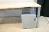 Bureau Grahl 2000 x 800 alu-ahorn met ladenblok 62582
