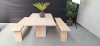 Kantine set in lichte Eik (2e hands) 70169