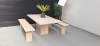 Kantine set in lichte Eik (2e hands) 70171