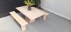 Kantine set in lichte Eik (2e hands) 70173