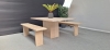 Kantine set in lichte Eik (2e hands) 70174