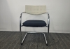 Bezoekersstoel Vitra Visavis Zwart-Wit (2e hands)) 76074
