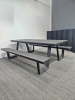 Eettafel met banken - kantine buitenset 78116