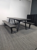Eettafel met banken - kantine buitenset 78123