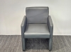 2 st. clubzetel NN in grijs leder 78345