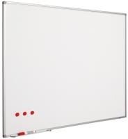 Whitebord 90 x 120cm wit geëmailleerd staal