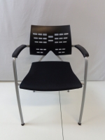 Bezoekersstoel Comforto zwart (2e hands)