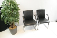 Lederen directie bezoekersstoel Ahrend 350