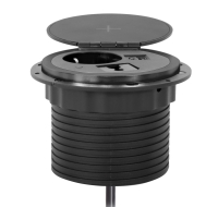 Inbouw powerbox 80mm rond met wireless charger