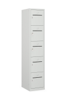5 deurs lockerkast (195x40x50 cm)