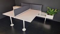 Hoekworkbench Vitra voor 2 personen (2e hands)