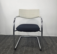 Bezoekersstoel Vitra Visavis Zwart-Wit (2e hands))