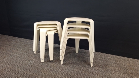 3 stuks design bijzetkruk Brunner