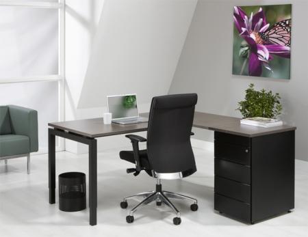 L-Bureau met ladenblok 4Q-Antra 180x160cm