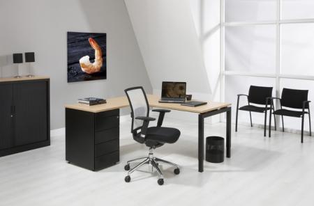 L-Bureau met ladenblok 4Q-Antra 180x160cm