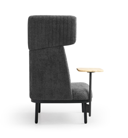 Canapé lounge acoustique 1 place avec option table
