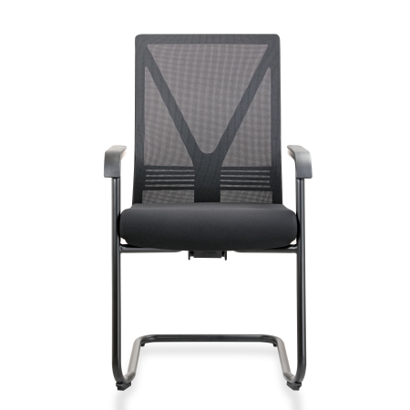 Slede vergaderstoel met mesh rug
