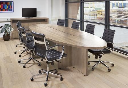 Manager ovale tafel 420x138cm 