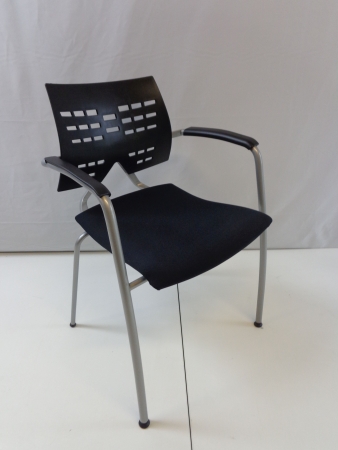 Bezoekersstoel Comforto zwart (2e hands)