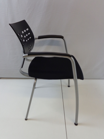 Bezoekersstoel Comforto zwart