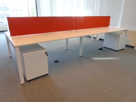 Workbench Pami 3600 x 1600 wit (Meerdere kleuren wandjes)