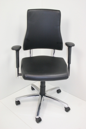 Directie bureaustoel BMA AXIA Office Classic zwart leder