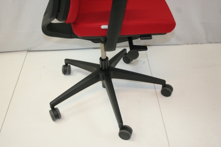 Ergonomische bureaustoel Osmoz Typer2 (Dauphine) rood