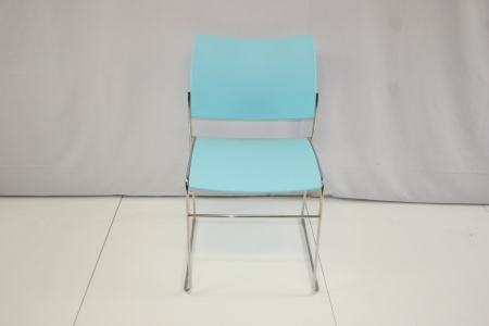 Design draadstoel Casala Curvy Blauw (2e hans)