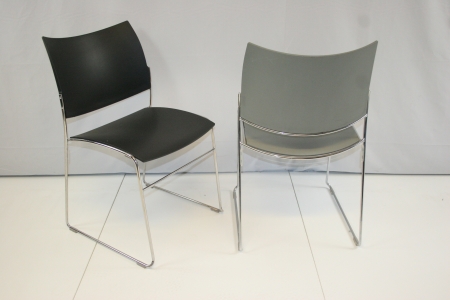 Design draadstoel Casala Curvy Grijs (2e hands)
