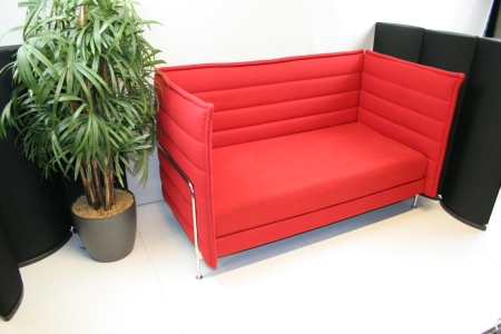 Vitra Alcove 2 seater Rood