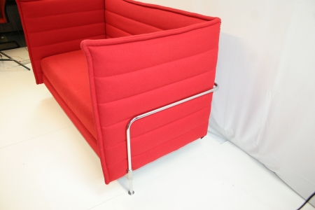 Vitra Alcove 2 seater Rood