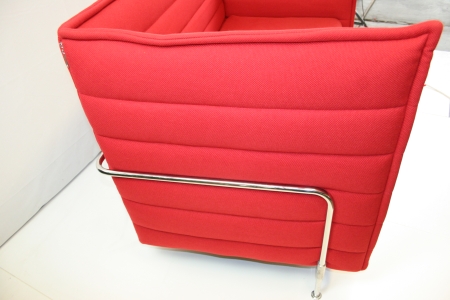 Vitra Alcove 2 seater Rood