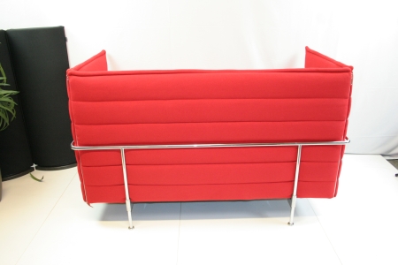 Vitra Alcove 2 seater Rood