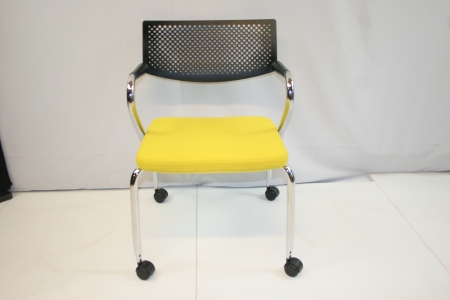 Vergaderstoel Vitra Visaroll 2 Geel (2e hands)