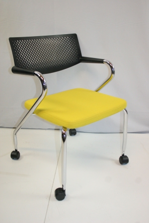 Vergaderstoel Vitra Visaroll 2 Geel (2e hands)