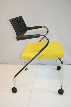 Vergaderstoel Vitra Visaroll 2 Geel (2e hands)
