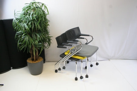 Vergaderstoel Vitra Visaroll 2 Geel (2e hands)